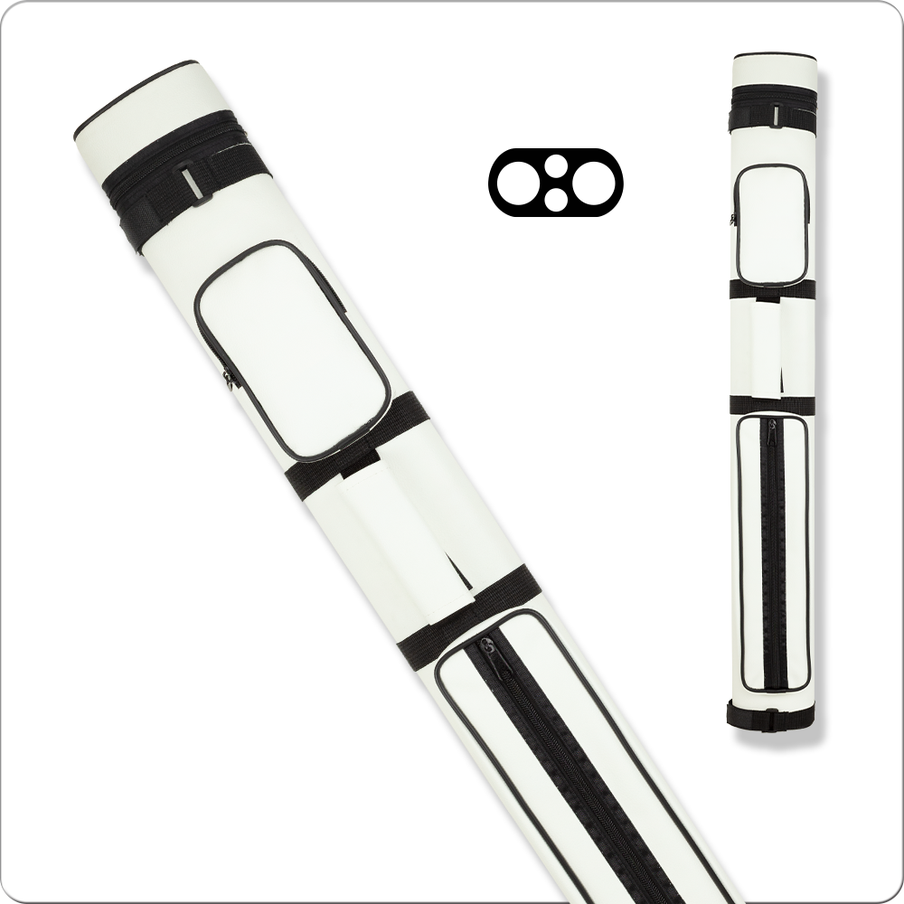 Action 2×2 Hard Cue Case AC22 WHITE