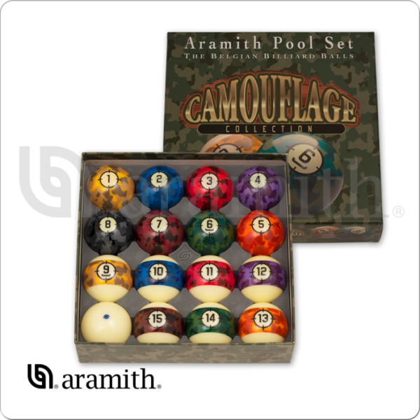 Aramith BBCAM Camouflage Ball Set