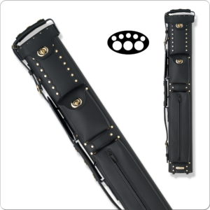 Instroke 3x5 Cowboy Pool Cue Case, 3x5, Black, Leather