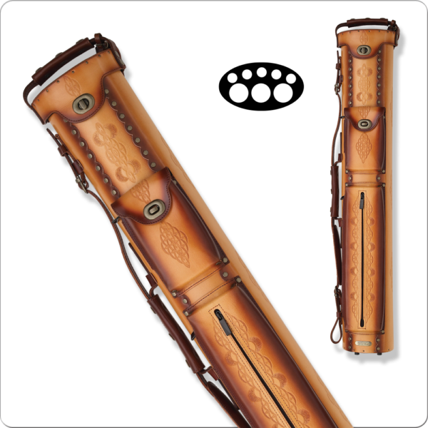 Instroke 3x5 Tooled Cue Case IST35