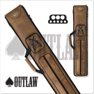Outlaw OLH35 3x5 Hard Cue Case Guns
