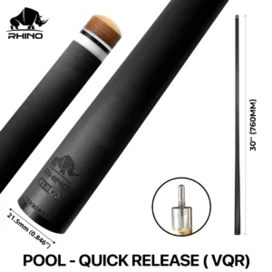 Rhino - 30" / Quick Release (VQR) Carbon Pool Cue Single Shaft