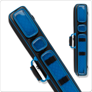 Lizard LXVHOLO Holographic 3x5 Soft Pool Cue Case - Black with Blue Interior