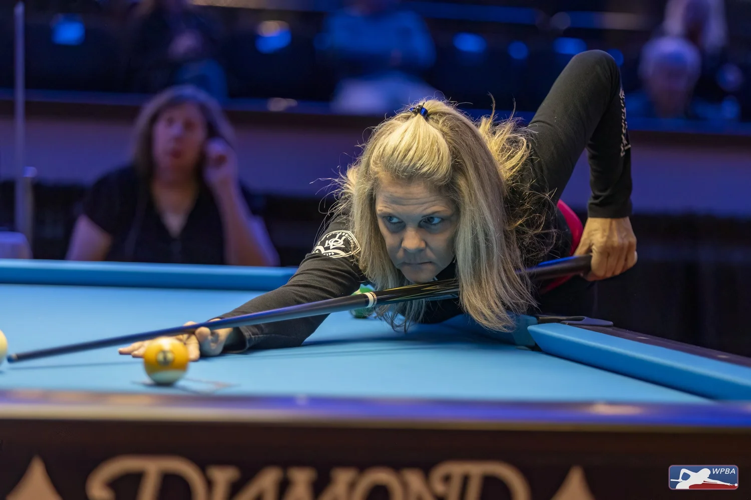 Professional women’s billiards player competing at a WPBA event in 2026