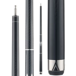 Poison Maelith Pool Cue with Carbon Fiber Shaft - Black/Black (Logo Handle)