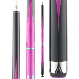 Poison Maelith Pool Cue with Carbon Fiber Shaft - Magenta/Black