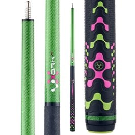 Poison VX Jump/Break Cue with Venom Carbon Fiber Shaft - Green/Pink