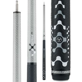 Poison VX Jump/Break Cue with Venom Carbon Fiber Shaft - Grey/Black