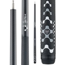 Poison VX Break Cue with Venom Carbon Fiber Shaft - Black/Grey