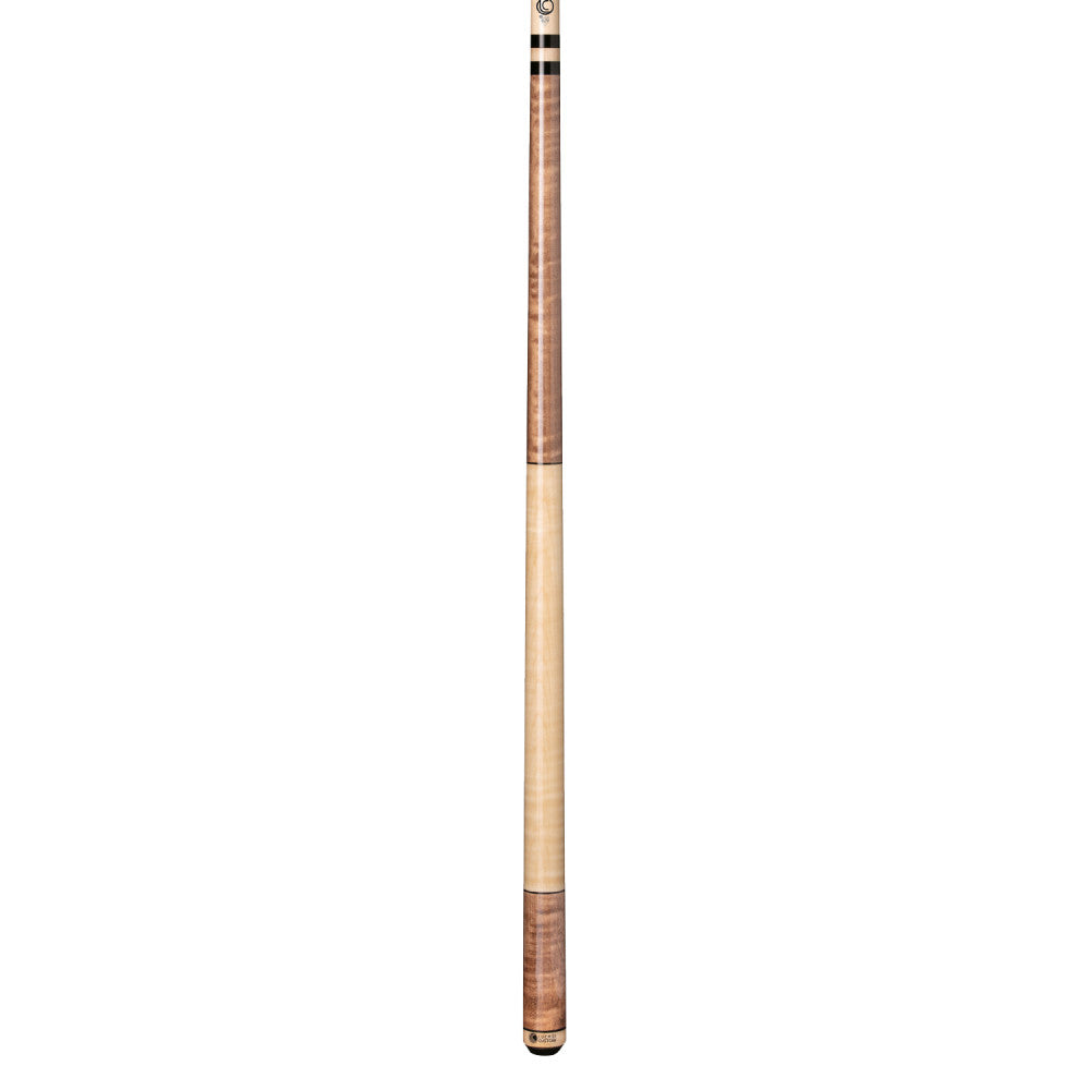 Lucasi Custom Antique Stained & Natural Birdseye Wrapless Cue - Image 2