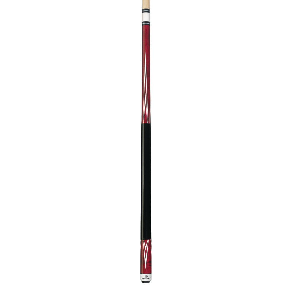 Players 4 Point Crimson Wrapless Cue - Image 2