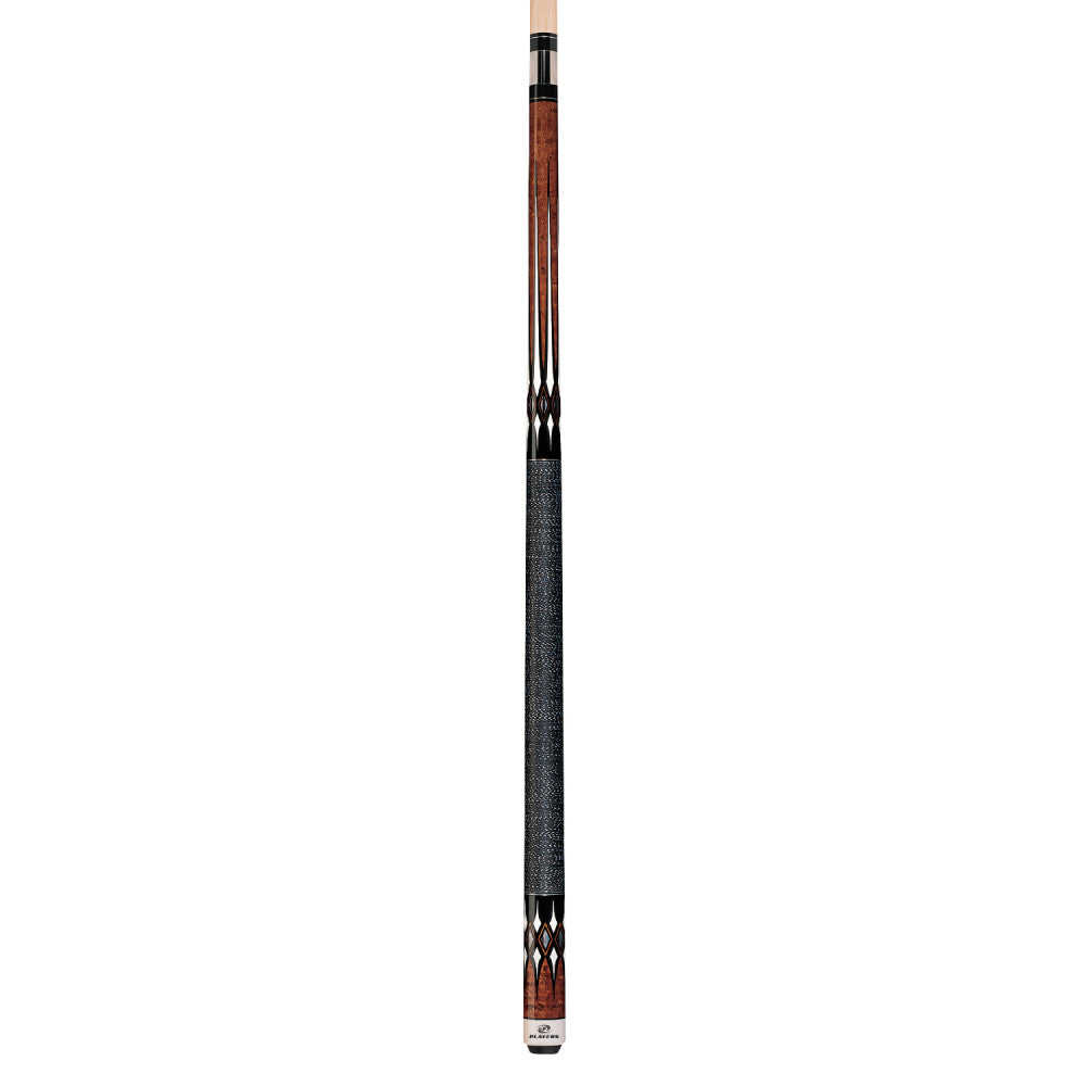 Players Antique Maple Curly & Black Cue with Black/White Linen Wrap - Image 2