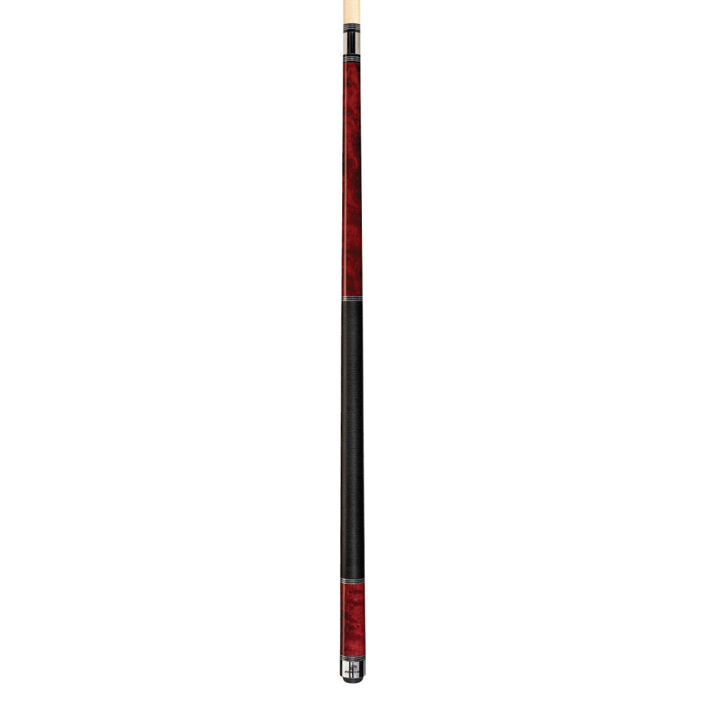 Players Crimson Birdseye Cue with Black Linen Wrap - Image 2