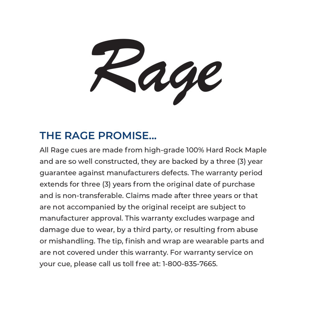 Rage Righteous Red Cue with Black Nylon Wrap - Image 3