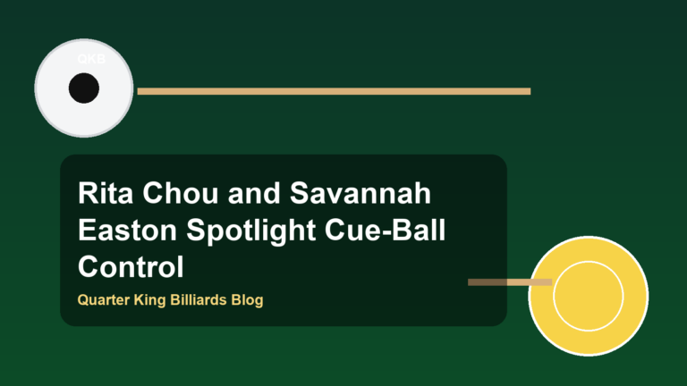 Rita Chou and Savannah Easton Spotlight Cue-Ball Control