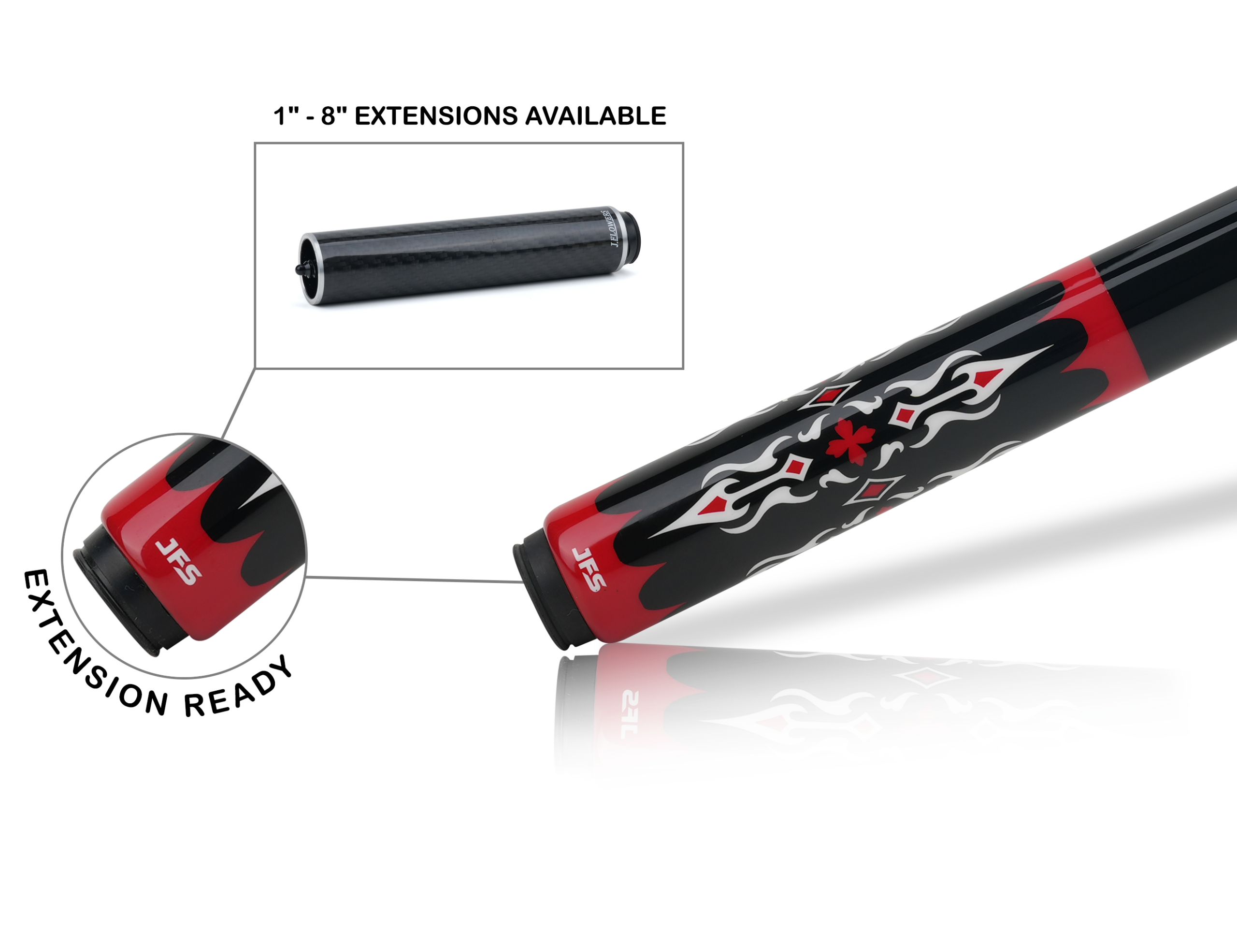 JFlowers Dante 2 Pool Cue - No Wrap - Image 4