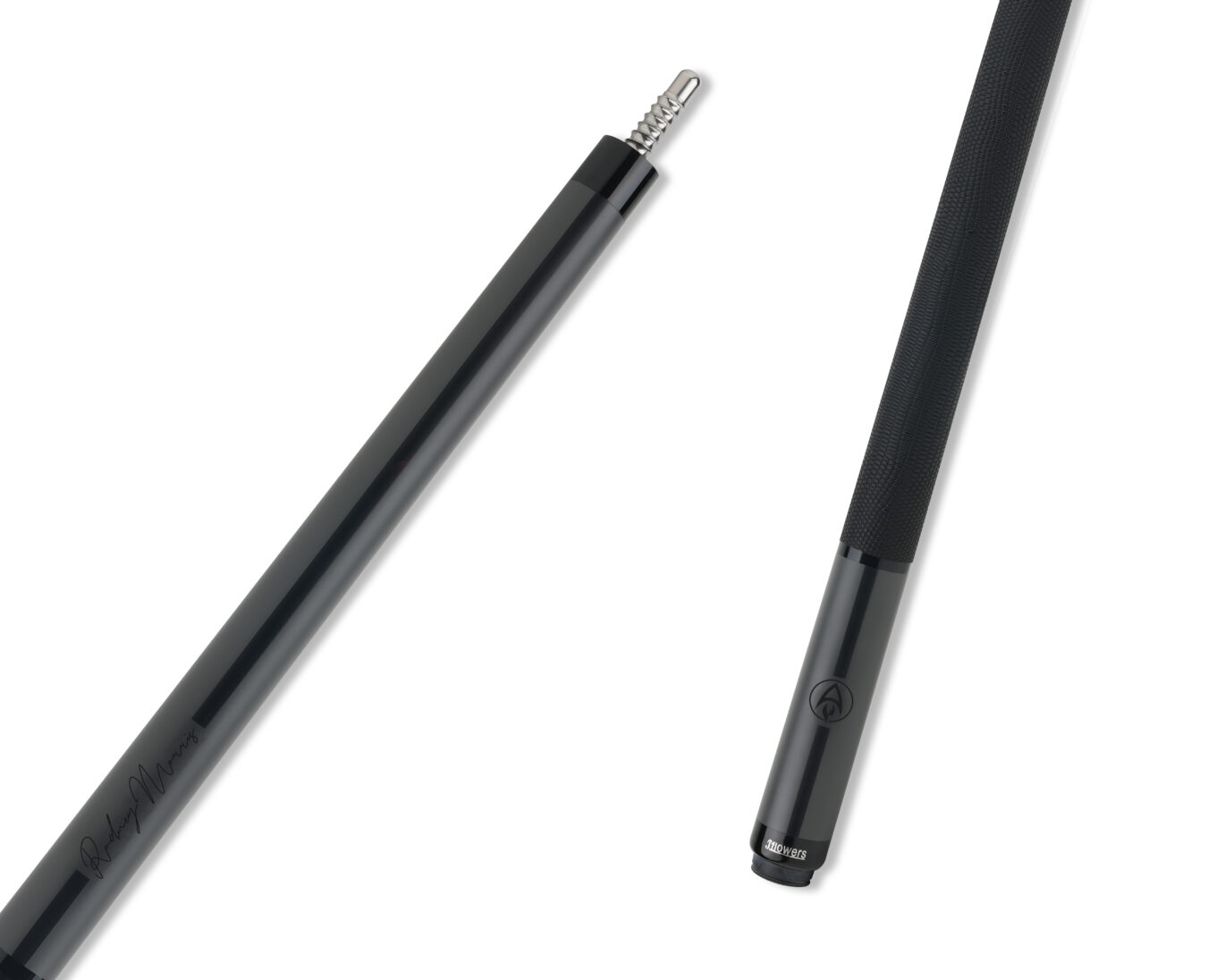 JFlowers Rodney Morris Legends Cue - Grey, Black Lizard Wrap