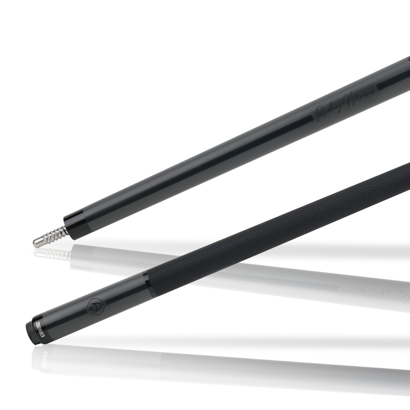 JFlowers Rodney Morris Legends Cue - Grey, Black Lizard Wrap - Image 2