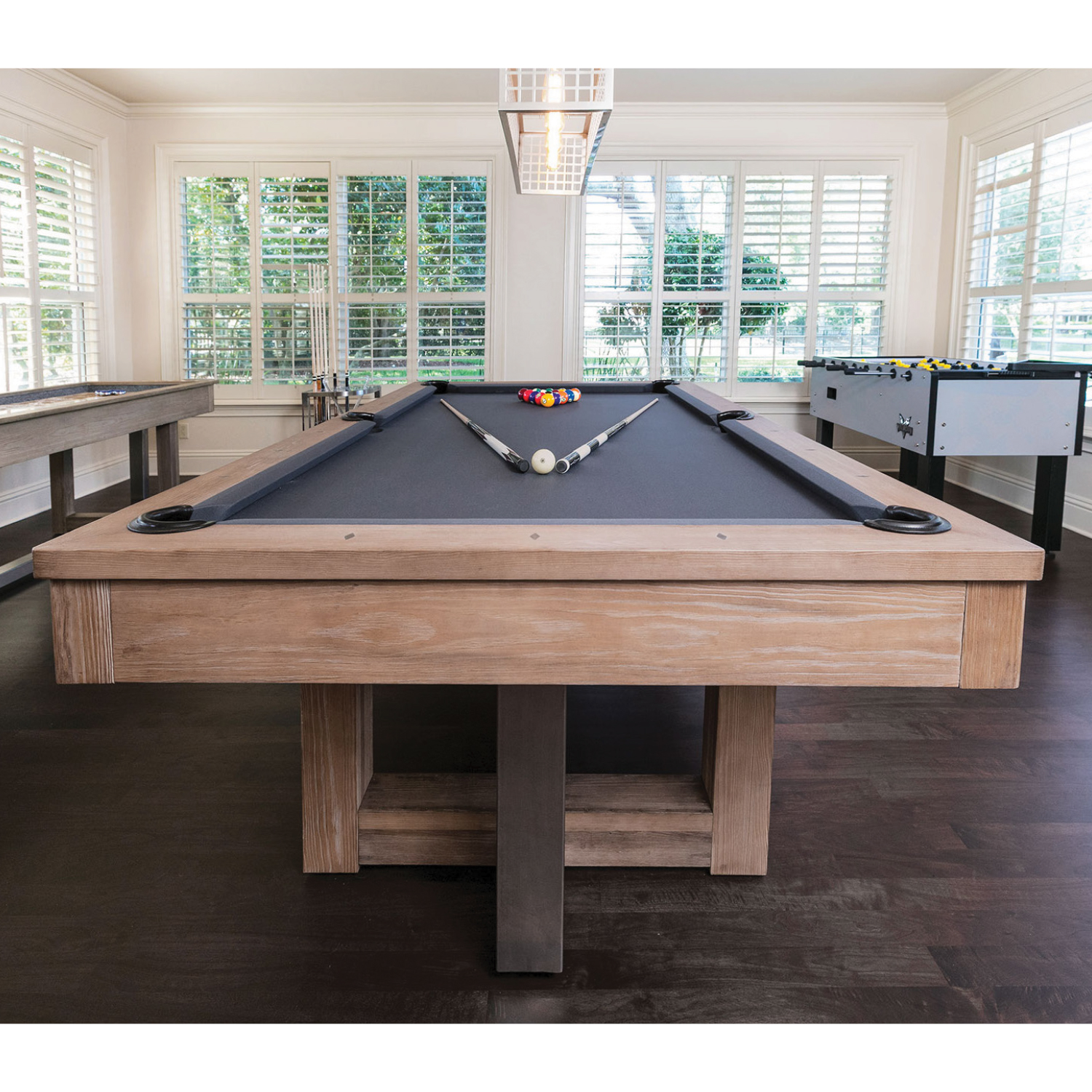 American Heritage Abbey 8' Pool Table (Antique Grey) - Image 3