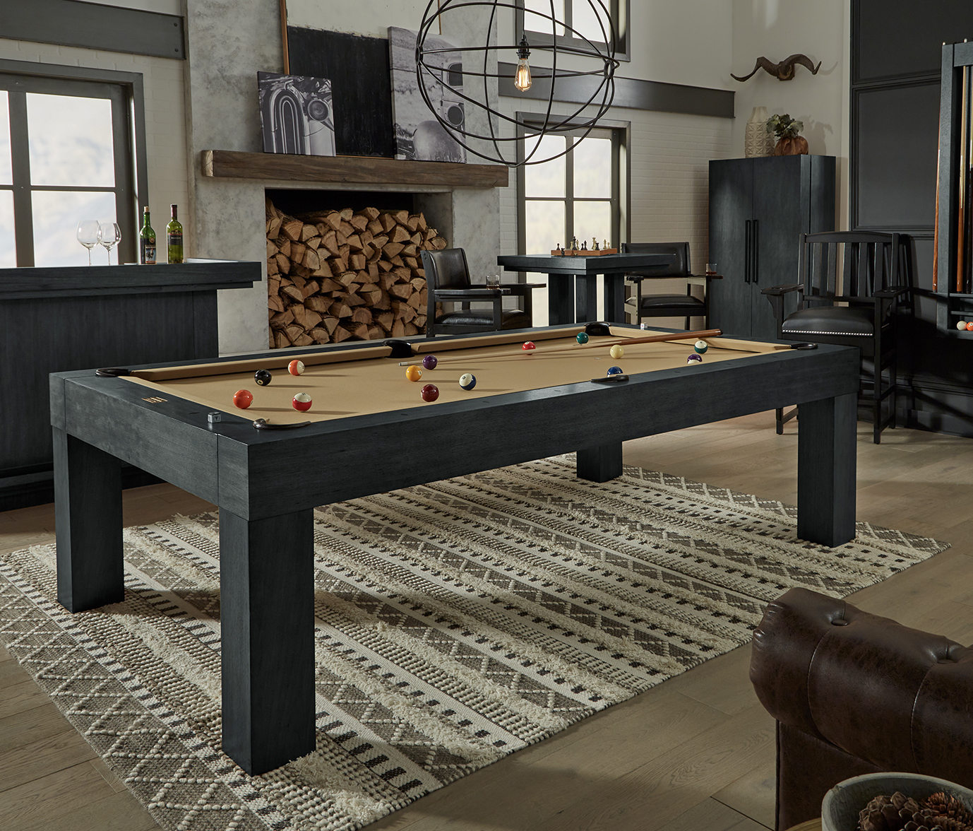American Heritage Alta 8' Pool Table (Black Ash) - Image 2