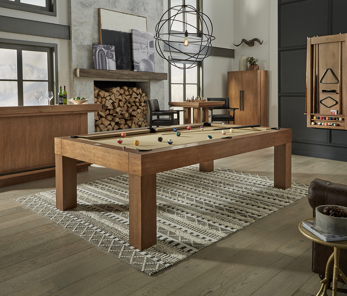 American Heritage Alta 8' Pool Table (Brushed Walnut) - Image 3