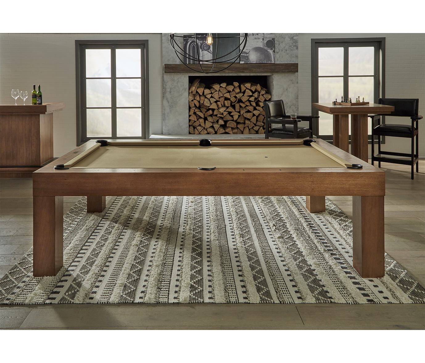 American Heritage Alta 8' Pool Table (Brushed Walnut) - Image 4