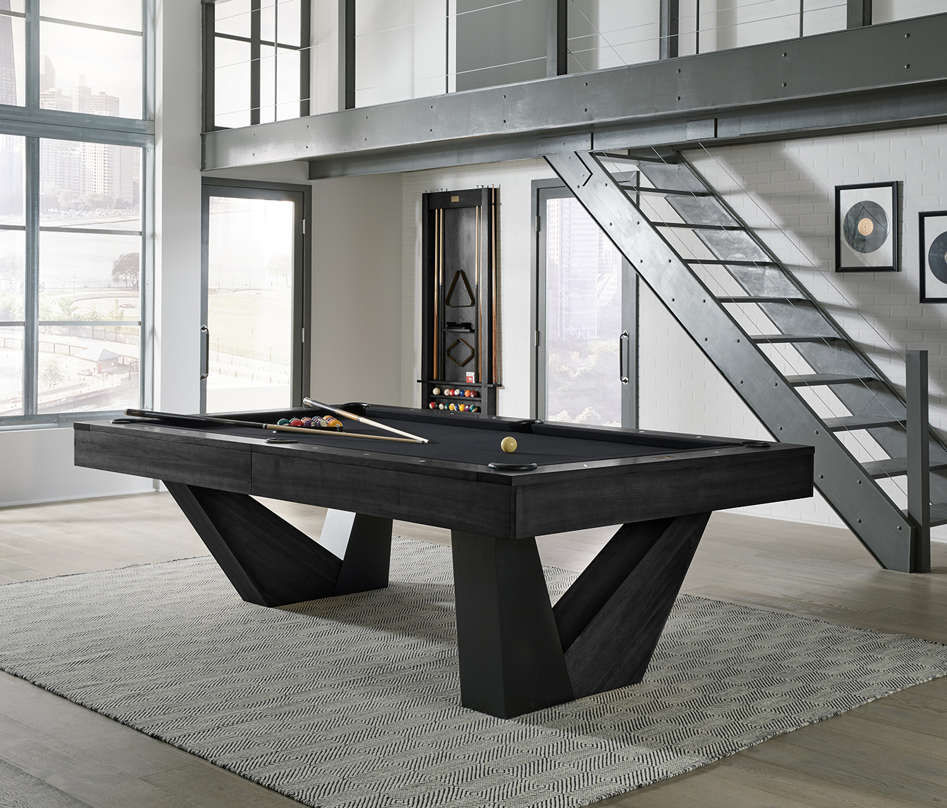 American Heritage Annex 8' Pool Table (Black Ash) - Image 2