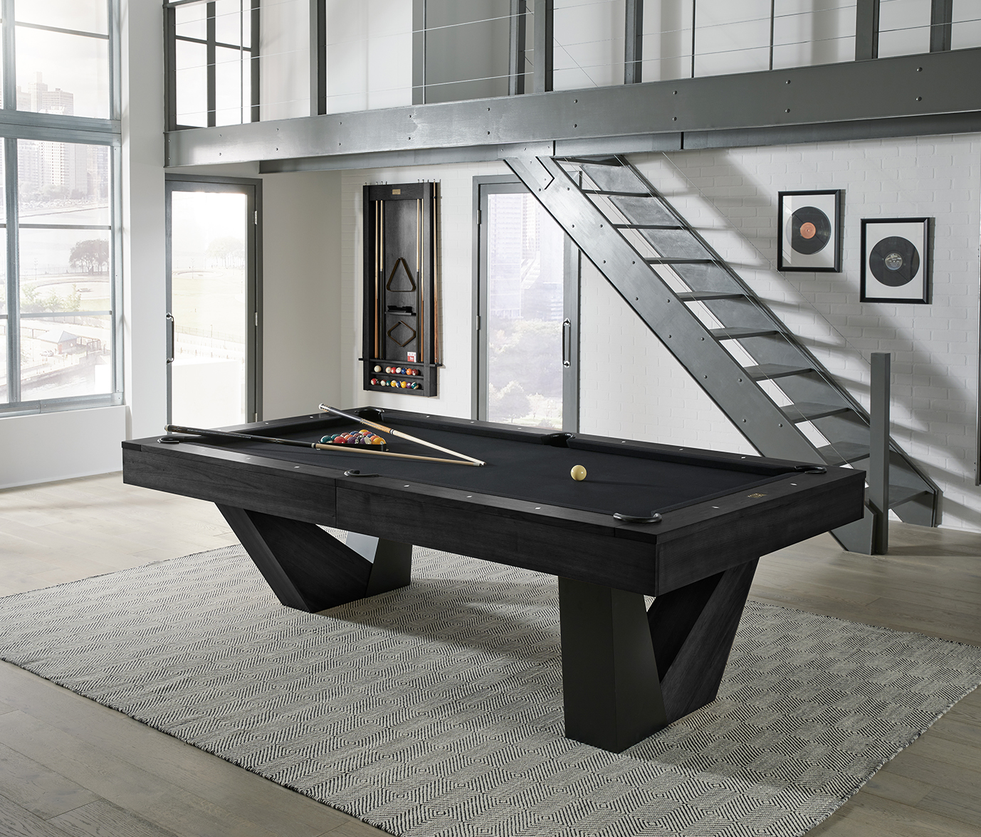 American Heritage Annex 8' Pool Table (Black Ash) - Image 3