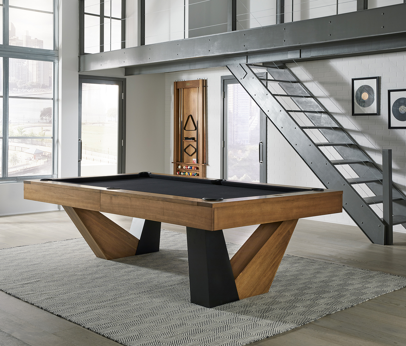 American Heritage Annex 8' Pool Table (Brushed Walnut) - Image 3