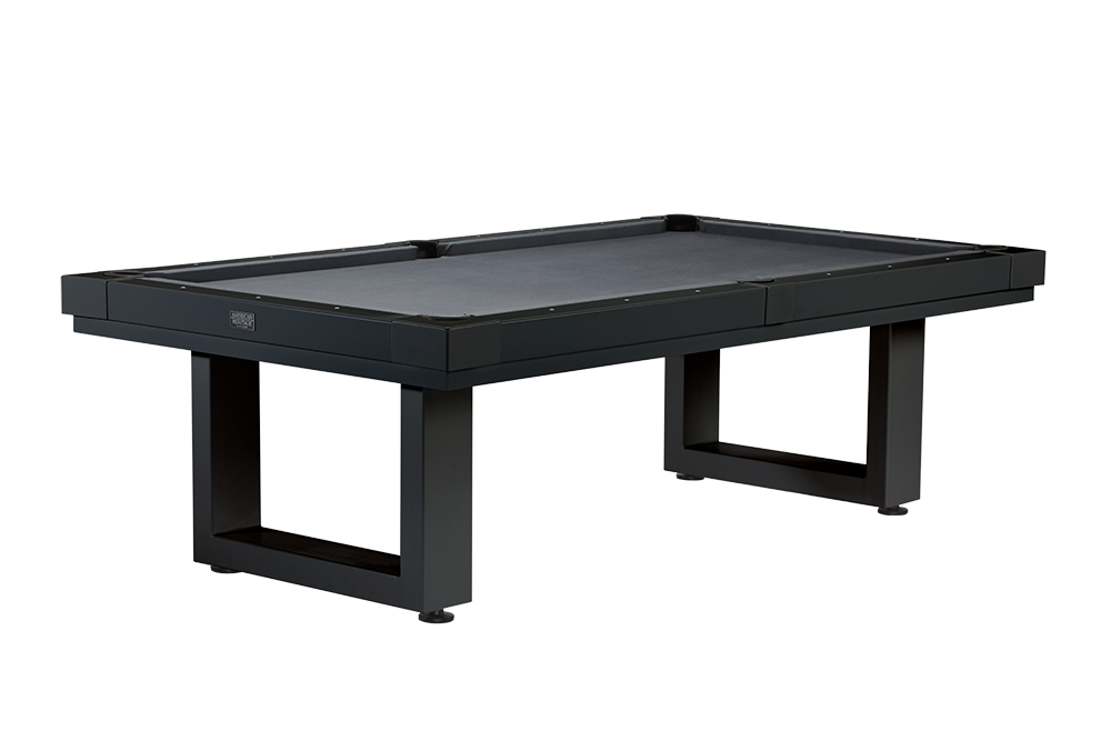 American Heritage Lanai 8' Outdoor Pool Table (Obsidian Black)