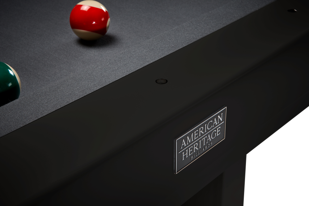 American Heritage Lanai 8' Outdoor Pool Table (Obsidian Black) - Image 4