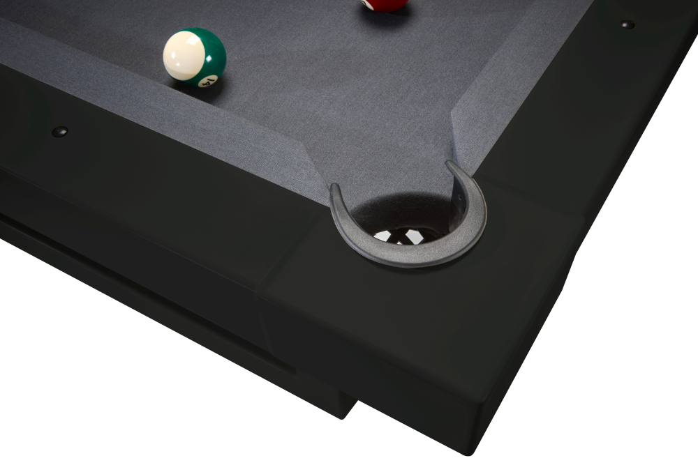 American Heritage Lanai 8' Outdoor Pool Table (Obsidian Black) - Image 6