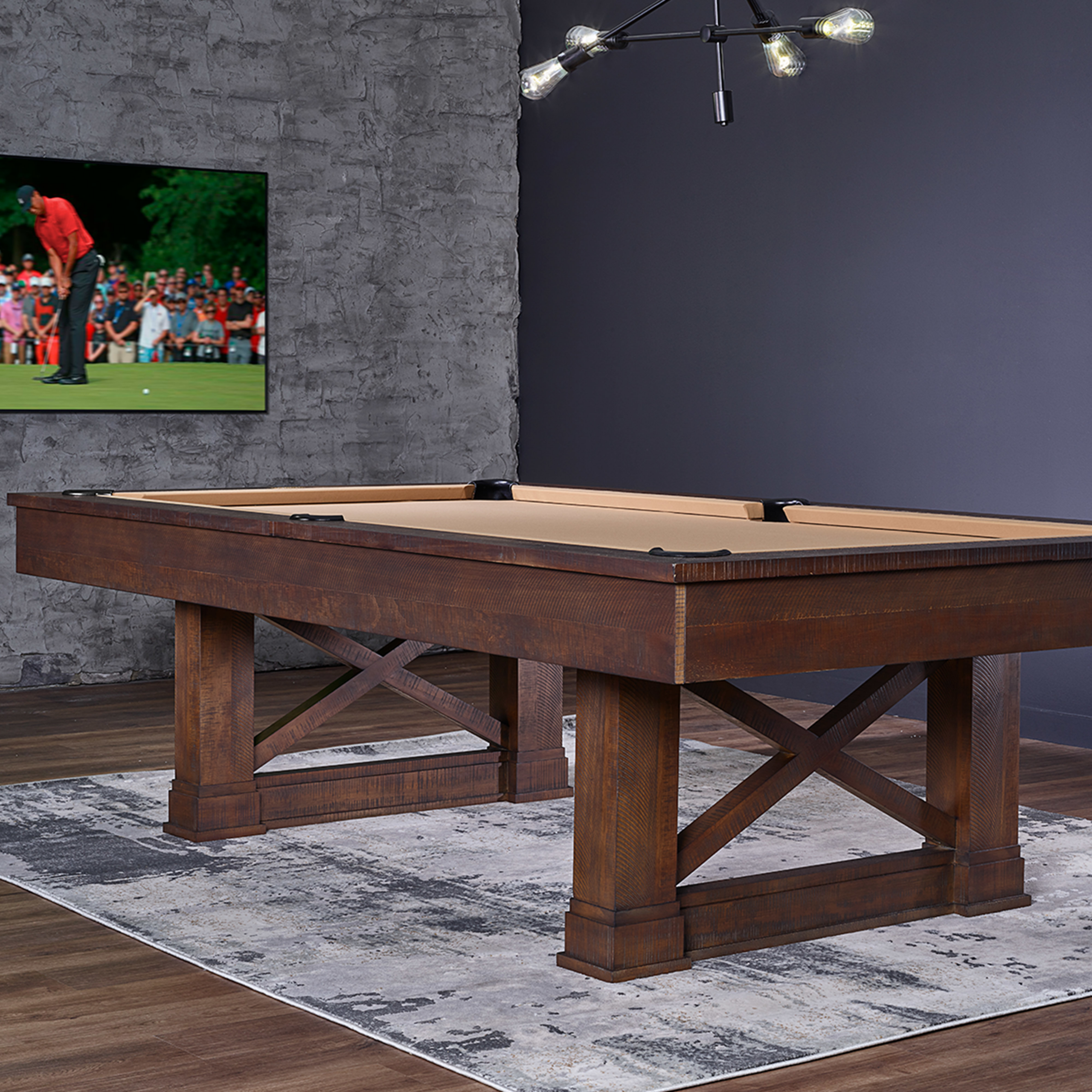American Heritage Farmhouse 8' Pool Table (Cappuccino) - Image 3