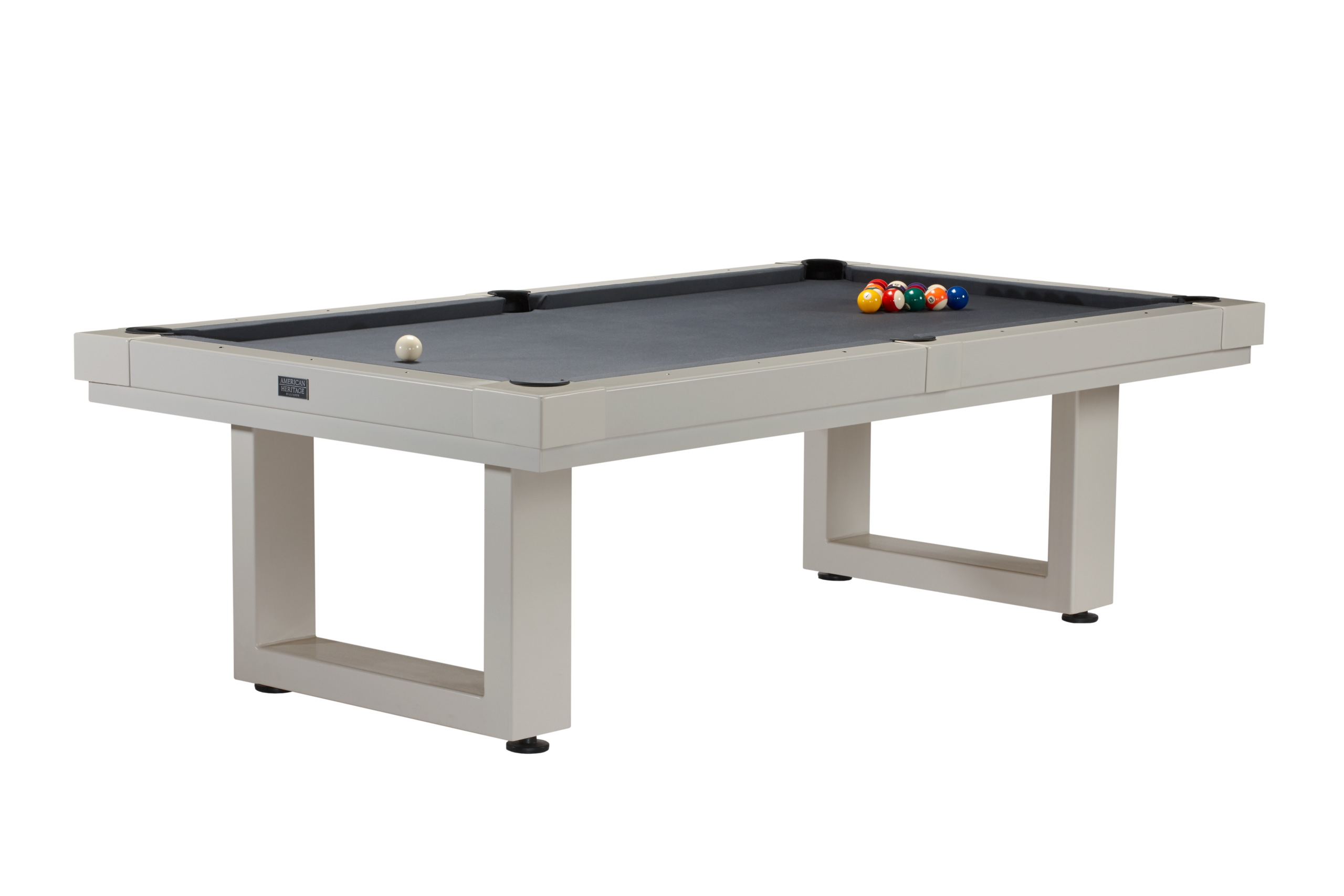 American Heritage Lanai 8' Outdoor Pool Table (Oyster Grey) - Image 2
