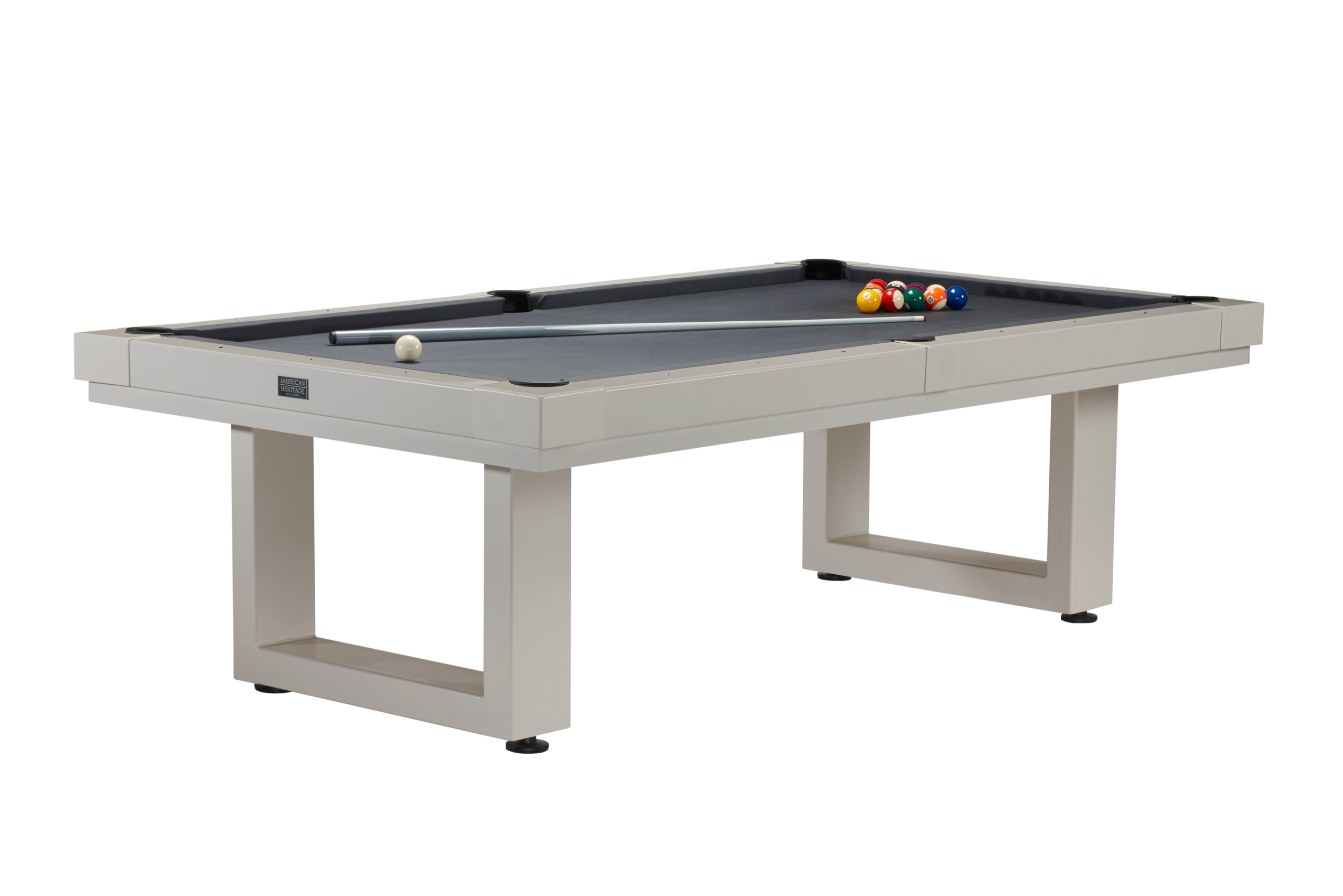 American Heritage Lanai 8' Outdoor Pool Table (Oyster Grey) - Image 4