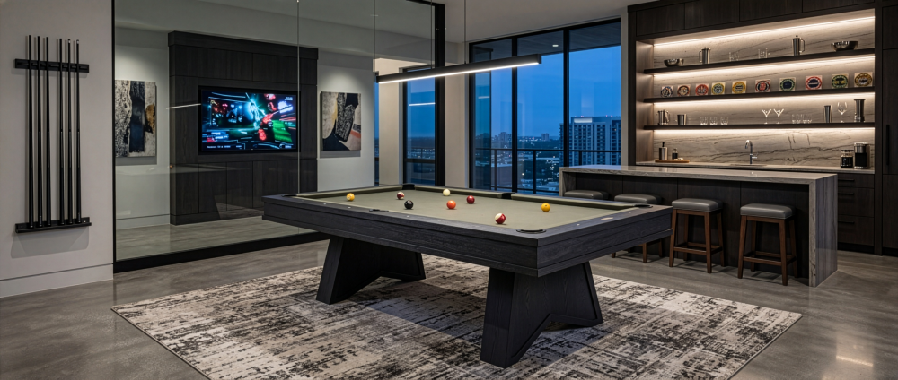 American Heritage Ann Arbor 8' Pool Table (Black Ash) - Image 4