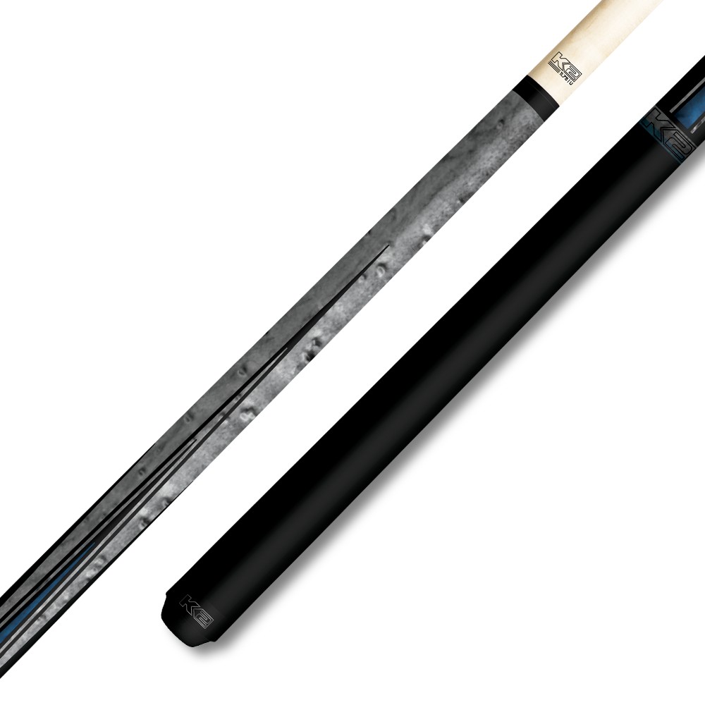 K2 KLLE1N Low Deflection Pool Cue Gray & Blue