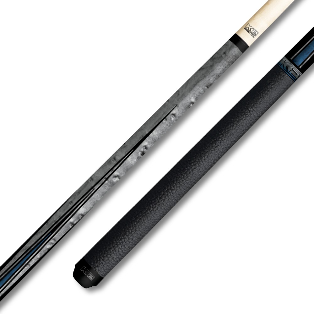 K2 KLLE1W Low Deflection Pool Cue Gray & Blue
