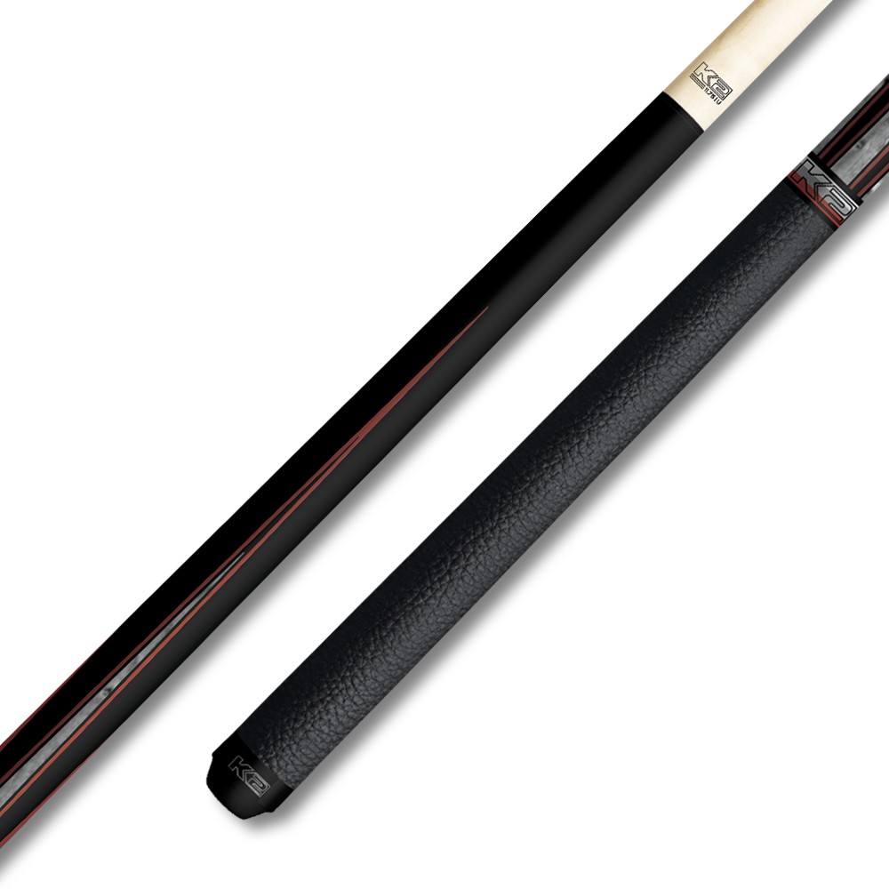 K2 KLLE2W Low Deflection Pool Cue Gray & Red