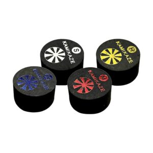 Kamikaze Black KZBK Pool Cue Tips - 14mm