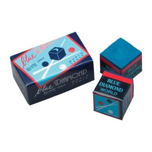 Longoni CHBD2 Blue Diamond Billiard Chalk - 2pc Box