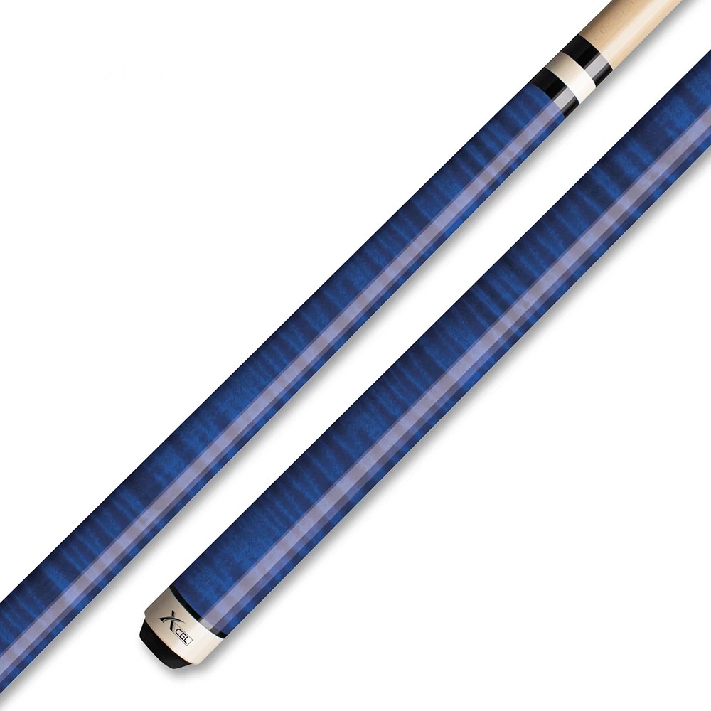 Xcel XC11 Blue Curly Design Pool Cue